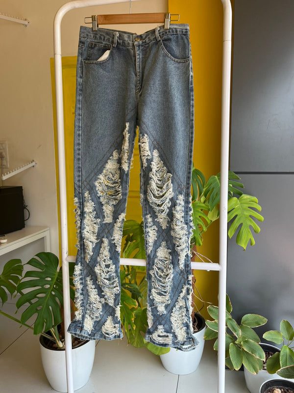Ripped Denim Jeans for Women SL294 - alternate view