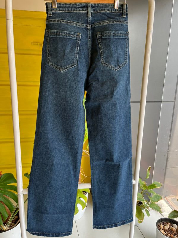 Ripped Wide-Leg Denim Jeans for Women SL294 thumbnail 3