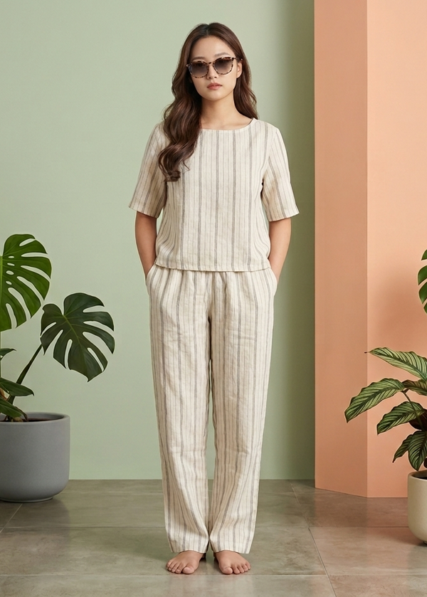 Southloom Linen Cord Set For Women SL291