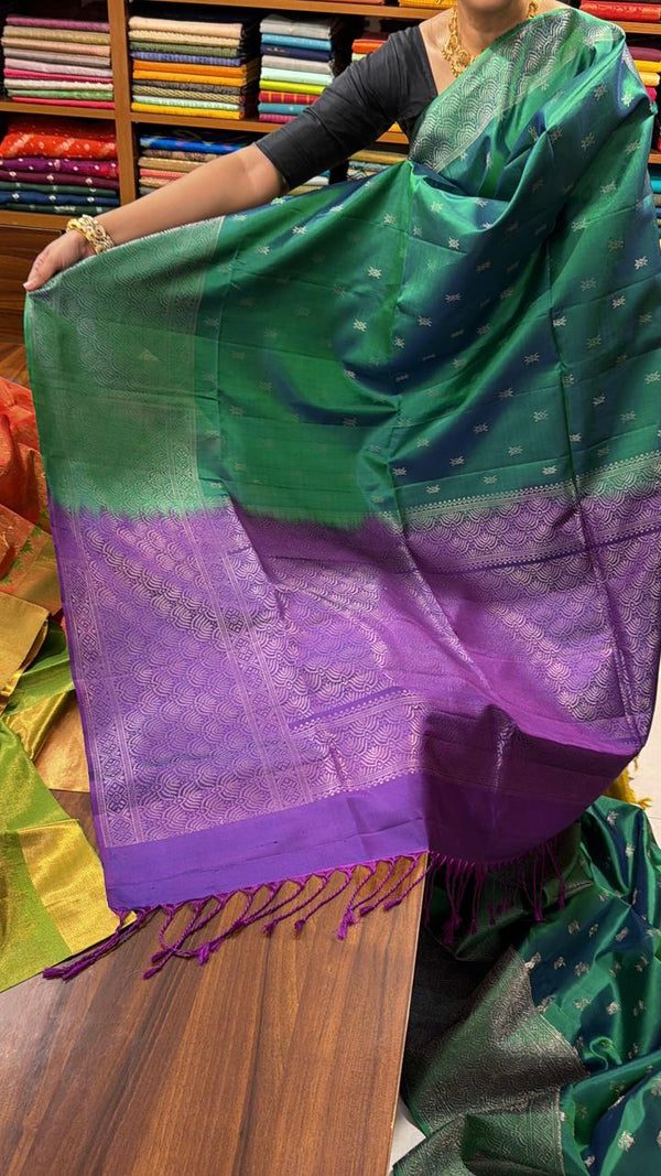 Pure Handloom Kanchipuram Silk Sarees SL297 thumbnail 3