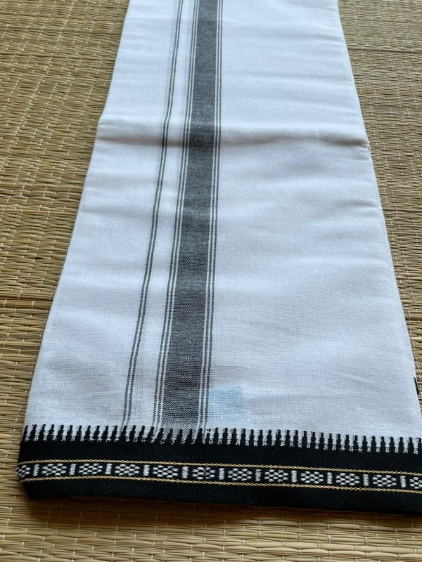 Single Dhothi with Black Border SL233 thumbnail 3