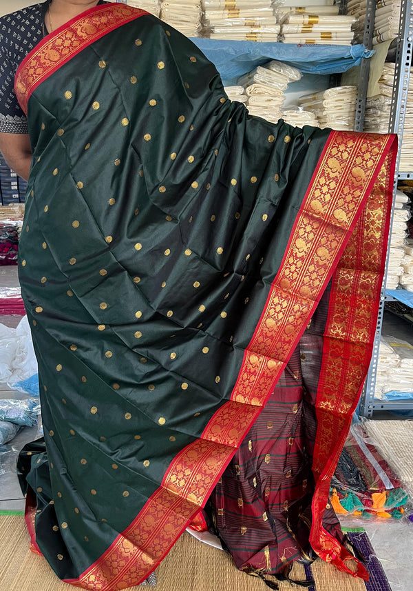 Polka Cotton Silk Saree SL173 thumbnail 2