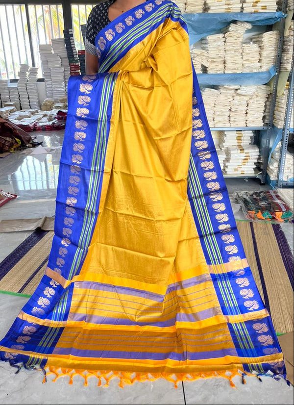 Semi Silk Zari Woven Border Saree SL277 - alternate view
