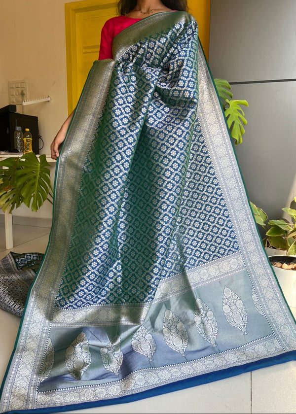 Banarasi Silk Saree SL272 thumbnail 3