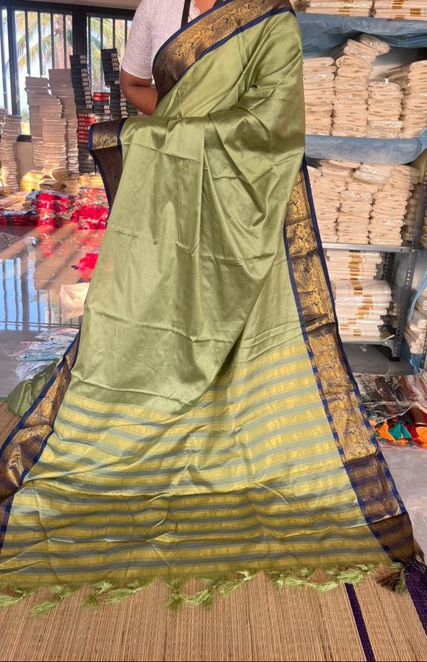 Semi Silk Zari Woven Border Saree SL173 - alternate view