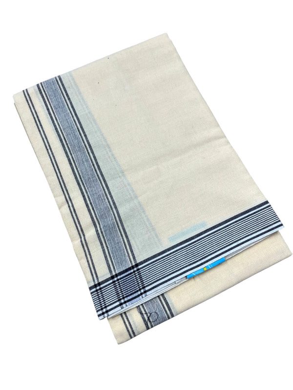 Southloom Black Printed Single Mundu / Otta Mundu / Lungi (South Indian Kerala Dhoti) - alternate view
