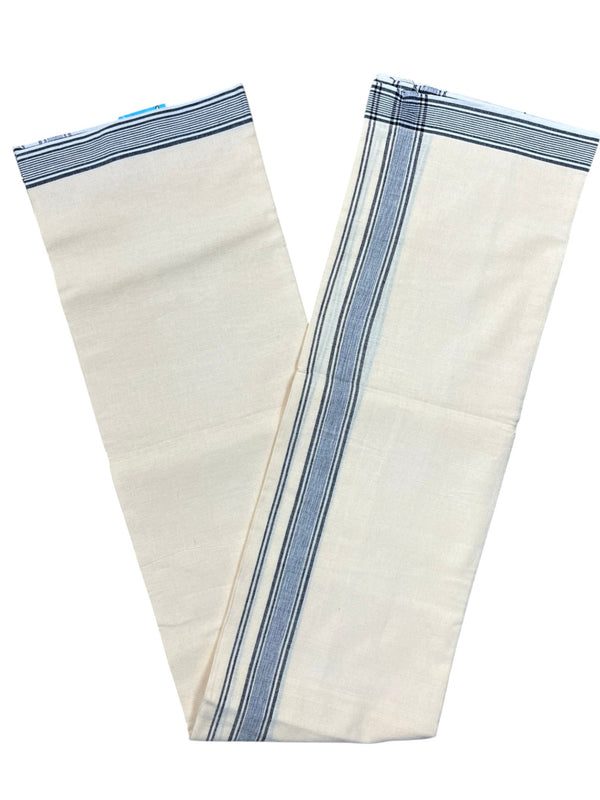 Southloom Black Printed Single Mundu / Otta Mundu / Lungi (South Indian Kerala Dhoti) thumbnail 3