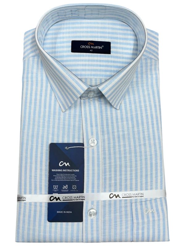 Southloom Pure Cotton Blue Lines Shirt SLSHIRT 42FS