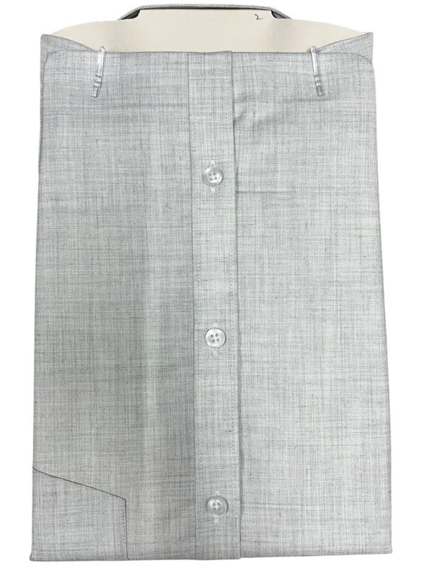 Southloom Pure Cotton Gray Plain Shirt SLSHIRT 42HS - alternate view