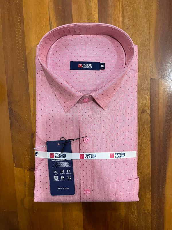 Pure Cotton Onion Pink Printed Shirt SLSHIRT 46 HS